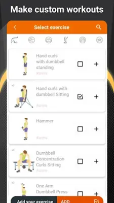 Home workouts with dumbbells android App screenshot 11