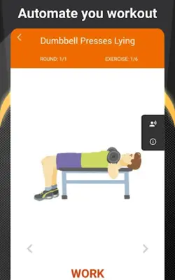 Home workouts with dumbbells android App screenshot 1